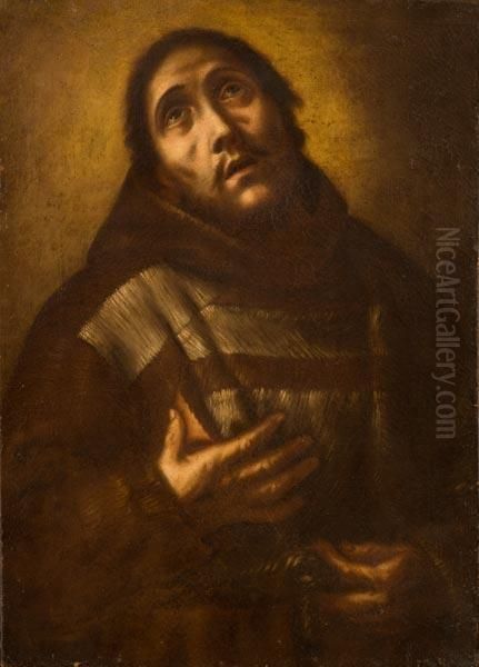 San Francesco In Estasi Oil Painting by Francesco del Cairo