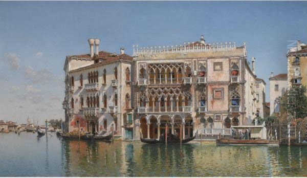 The Ca D'oro, Venice Oil Painting by Federico del Campo