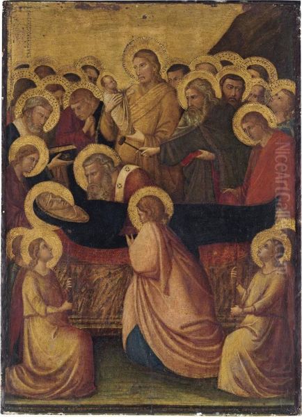 The Dormition Of The Virgin Oil Painting by Jacopo Del Casentino