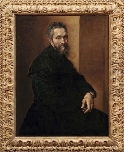 Ritratto Di Michelangelo Buonarroti Oil Painting by Jacopino del Conte