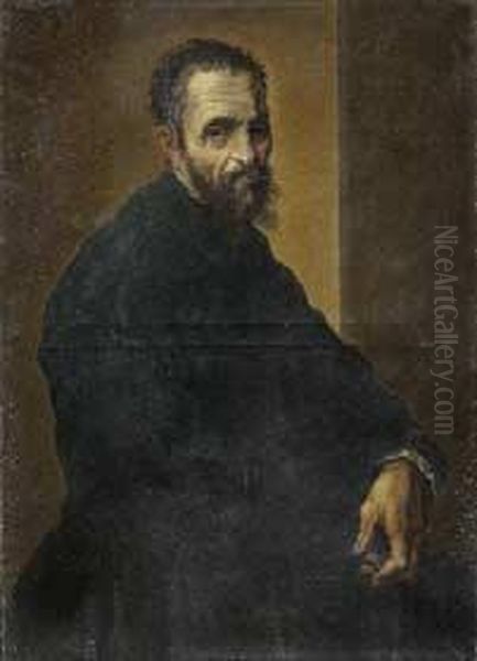 Ritratto Di Michelangelo Oil Painting by Jacopino del Conte