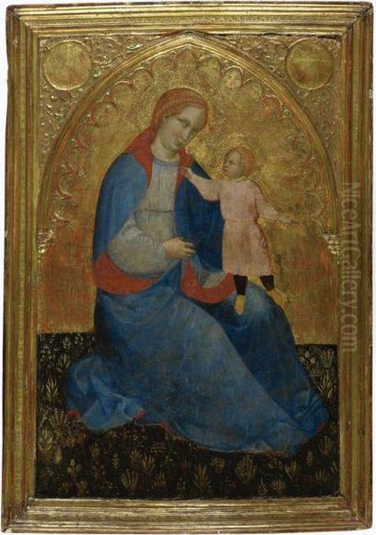 The Madonna And Child ('madonna Of Humility') Oil Painting by Jacobello Del Fiore