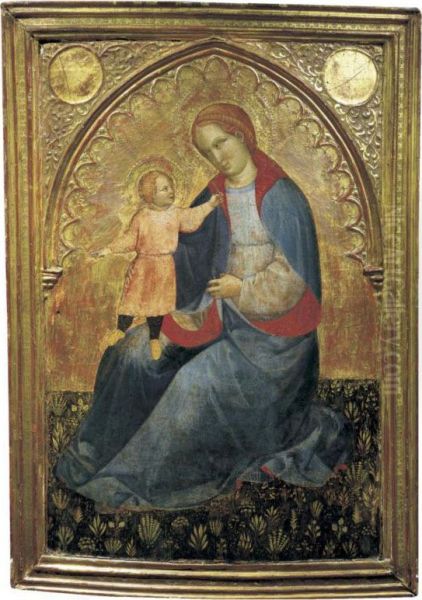 Madonna And Child Oil Painting by Jacobello Del Fiore