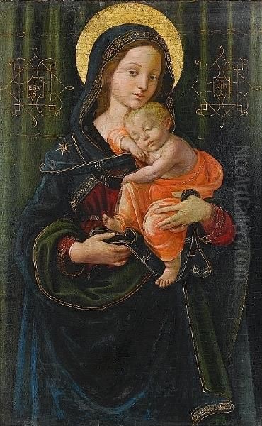 The Madonna And Child Oil Painting by Raffaello De'Carli Del Garbo