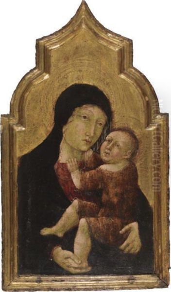 Madonna Col Bambino Oil Painting by Pisano Giacomo Del