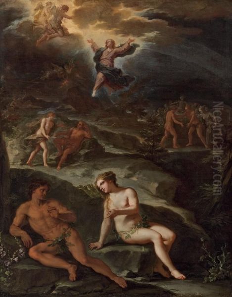 The Garden Of Eden Oil Painting by Giacomo del Po