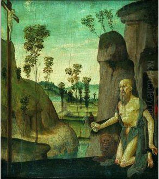 Saint Jerome Oil Painting by Jacopo Del Sellaio