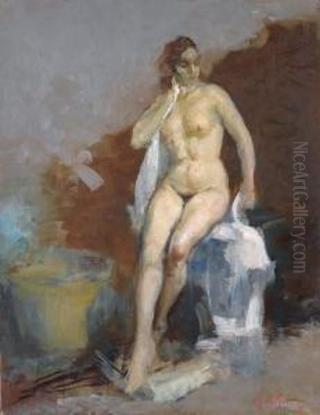 Nudo Oil Painting by Alfredo Del Sordo