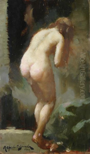 Nudo Oil Painting by Alfredo Del Sordo