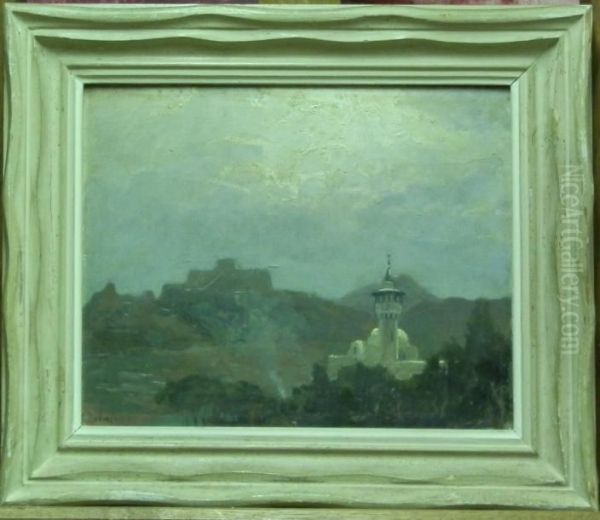 Paysage Oriental Oil Painting by Andre Delacroix