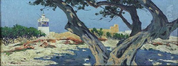 Hammamet Oil Painting by Andre Delacroix