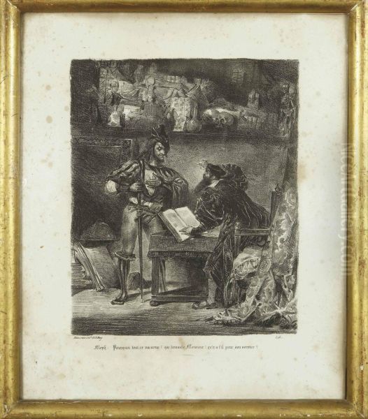 Illustrations Pour Faust Oil Painting by Eugene Delacroix