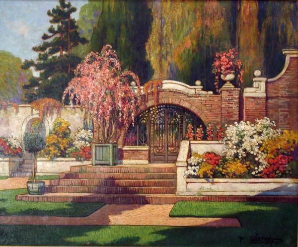 Coin De Jardin Oil Painting by Paul Delacroix