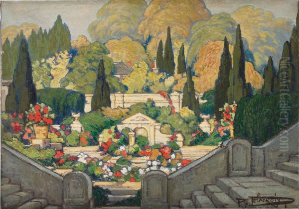 Coin De Parc Oil Painting by Pauline Delacroix-Garnier