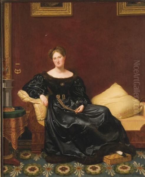 Femme Dans Un Interieur Oil Painting by Frederic Delanoe