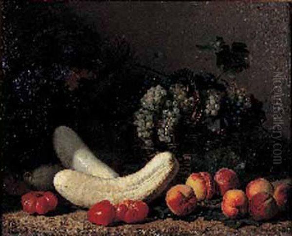 Nature Morte Aux Fruits Oil Painting by Jacques Delanoy