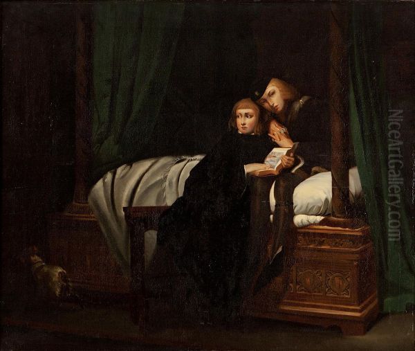 The Princes In The Tower Oil Painting by Hippolyte (Paul) Delaroche