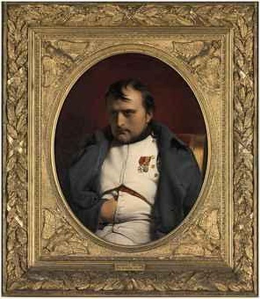 Napoleon At Fontainebleau, 31 March 1814 Oil Painting by Hippolyte (Paul) Delaroche