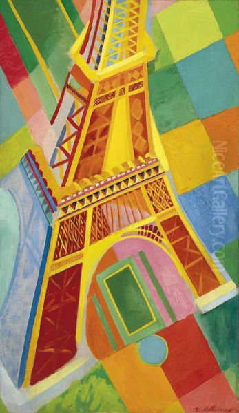 Tour Eiffel Oil Painting by Robert Delaunay