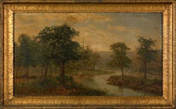 Landscape Oil Painting by Louis E. Delius