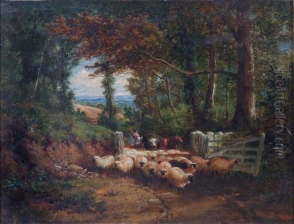 Near Chobham Oil Painting by John Henry Dell