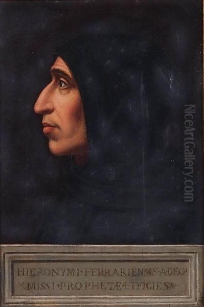 Portrait Of Savanarola Oil Painting by Fra Bartolommeo della Porta