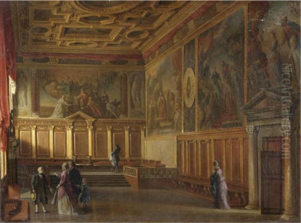 Sala Della Bussola Oil Painting by Giovanni Battista Della Libera