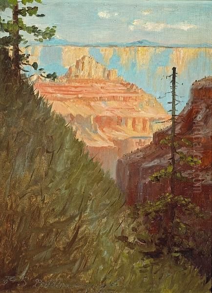 Grand Canyon Oil Painting by Frederick Samuel Dellenbaugh