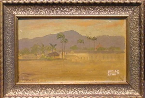 Daybreak, Trinidad Oil Painting by Frederick Samuel Dellenbaugh