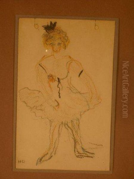 Danseuse En Tutu Oil Painting by Henriette Deloras