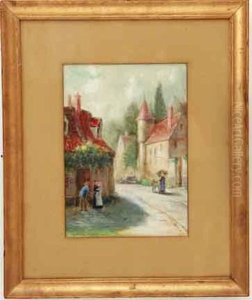 Villier-le-bel Near Paris, France Oil Painting by Percival Deluce