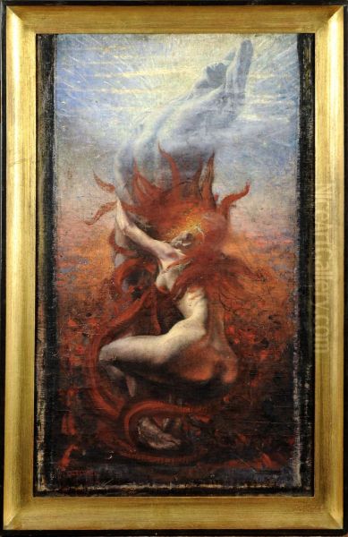 Etude Pour L'incarnation De La Chair Et De L'esprit Oil Painting by Jean Delville