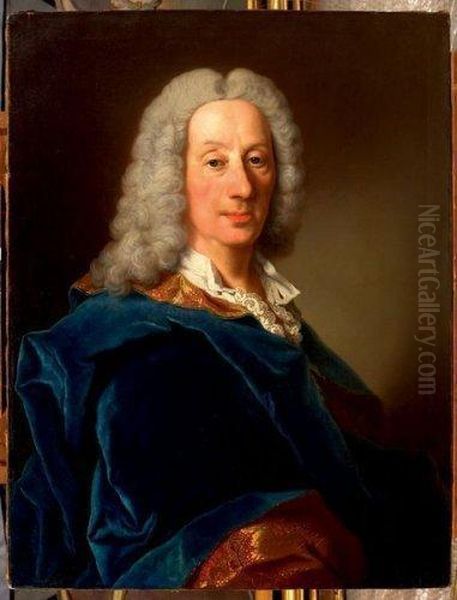 Portrait D'homme Oil Painting by Jean-Francois Delyen