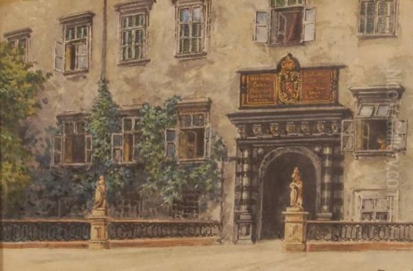 The Swiss Gate Oil Painting by Franz Demel