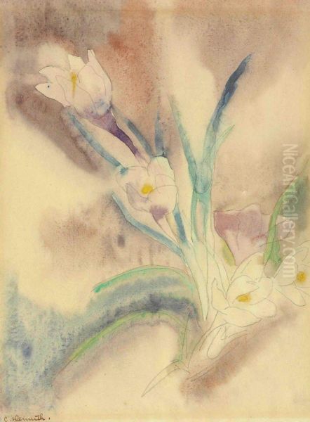 Crocuses Oil Painting by Charles Demuth