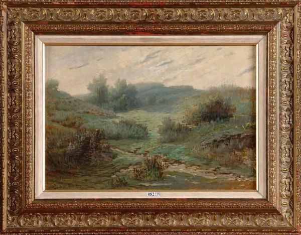 Paysage Oil Painting by Gustave Den Duyts