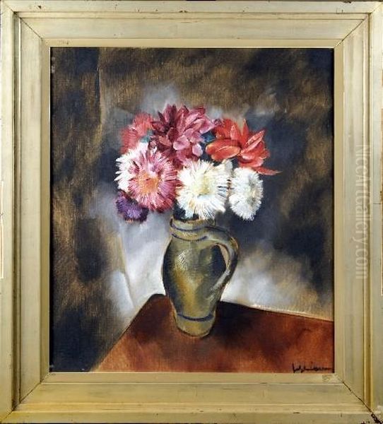 Fleurs Oil Painting by Jef Depauw