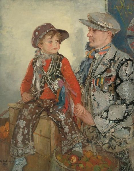 Pearly King Oil Painting by Gertrude Des Clayes