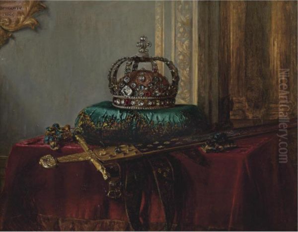 The Crown Jewels Oil Painting by Blaise Alexandre Desgoffe