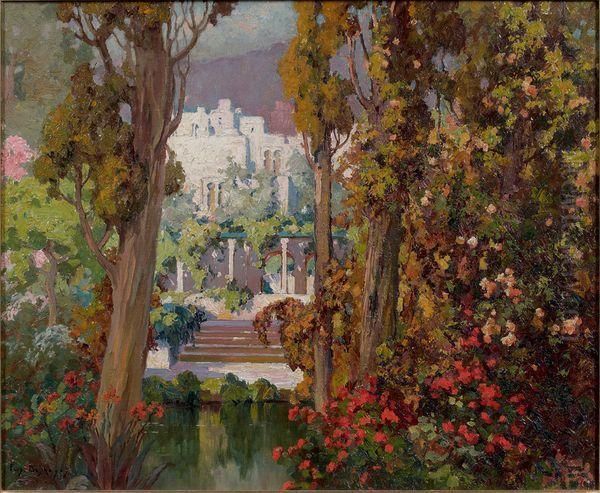 Jardin D'alger Oil Painting by Eugene Deshayes