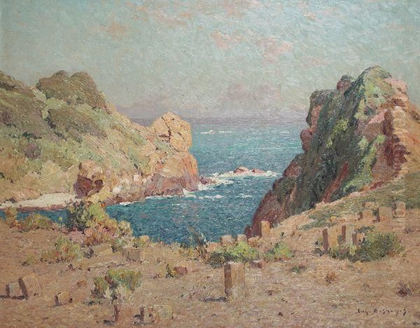 Bord De Mer Mediterraneen Oil Painting by Eugene Deshayes