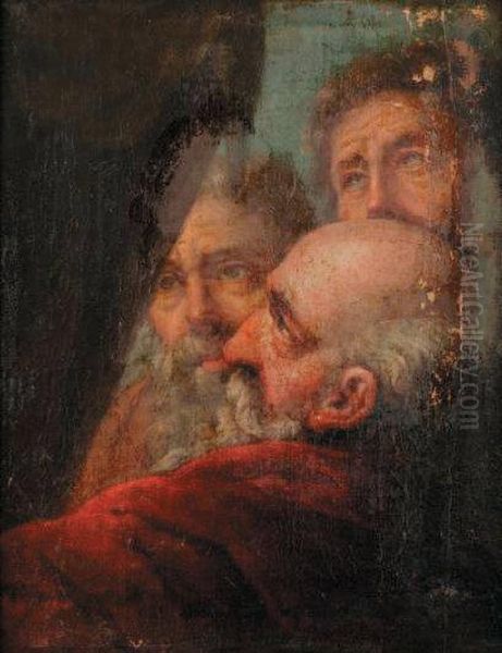 Figures D'apotres Oil Painting by Jean-baptiste Deshays