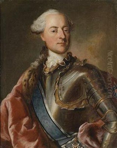 Portrait Of Count Hegnenberg-dux Oil Painting by Georg Desmares