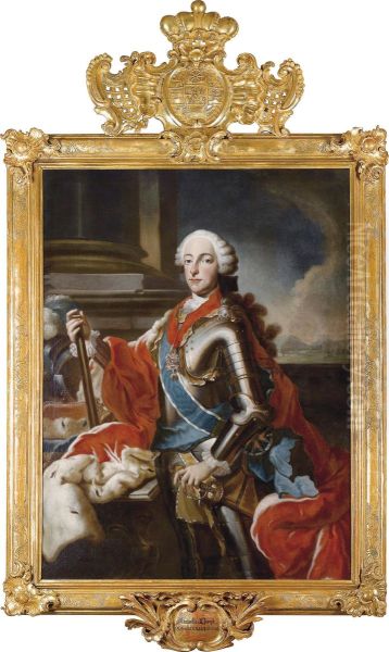 Officialportrait Of Prince Elector Maximilian Iii Joseph Of Bavaria Oil Painting by Georg Desmares