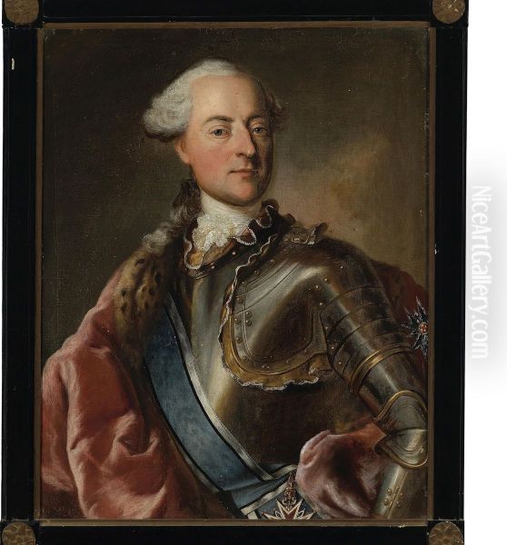 Portrait Of The Count Of Hegnenberg-dux Wearing The Bavarian Order
Of St George And The Order Of Hubert Oil Painting by Georg Desmares