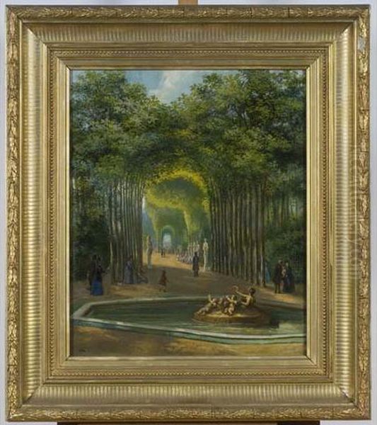 Promenade Dans Le Parc De Versailles Oil Painting by Artus Despagne