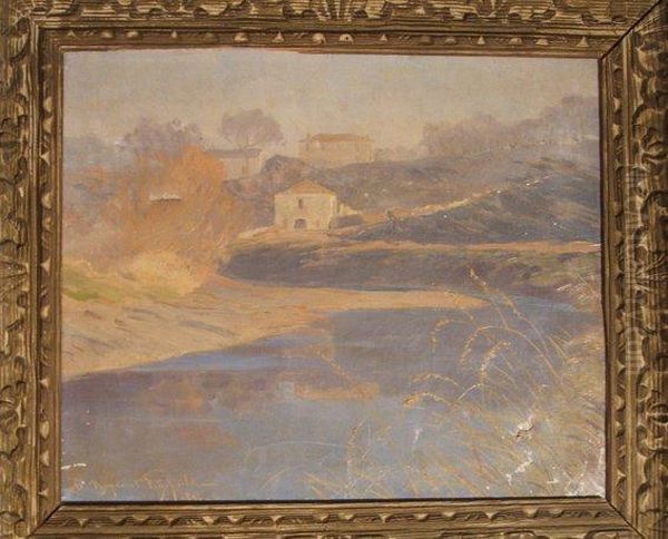 Bord De Riviere Oil Painting by Xavier Desparmet-Fitzgerald