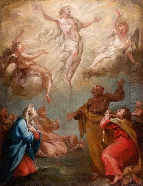 L'ascension Oil Painting by Jean-Baptiste Despax