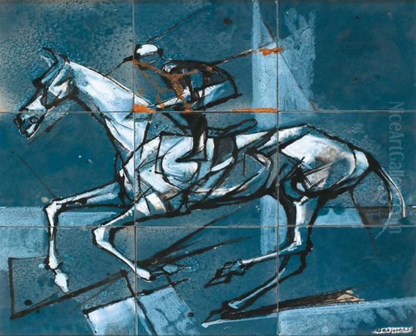 Le Jockey Oil Painting by Despierre