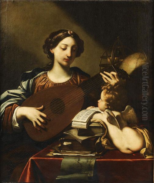 Allegorie De La Musique Oil Painting by Michele Desubleo